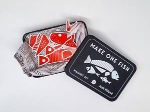 Make One Fish Tin and Magnet